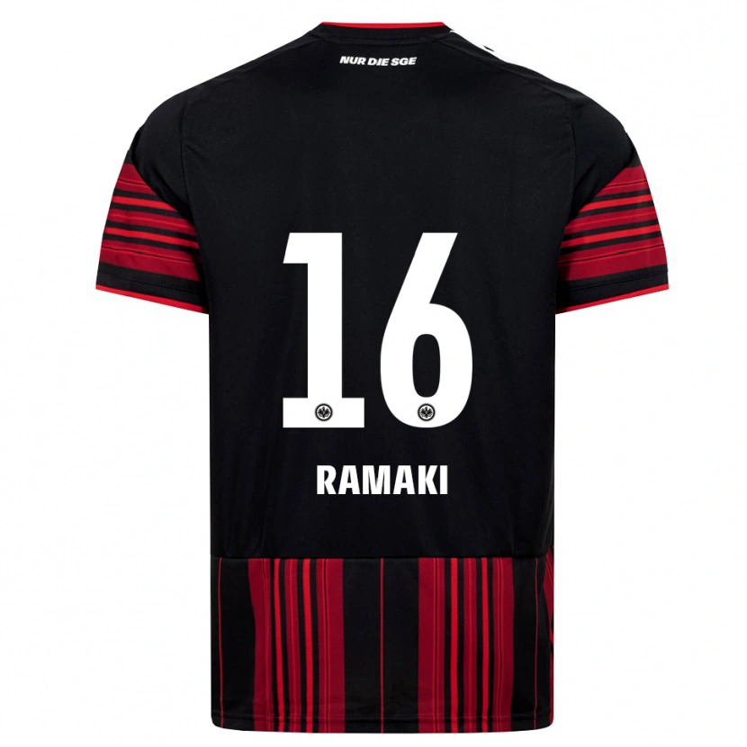 Danxen Mulher Camisola Davyd Ramaki #16 Preto Vermelho Branco Principal 2026/27 Camisa
