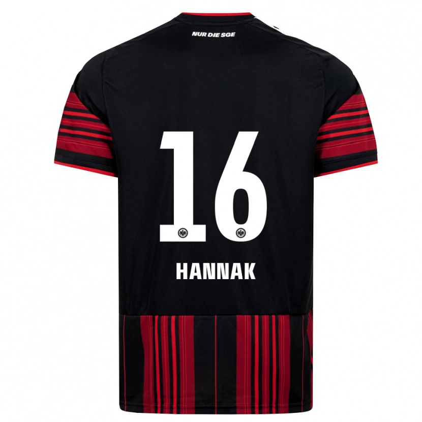 Danxen Mulher Camisola Tim Hannak #16 Preto Vermelho Branco Principal 2026/27 Camisa