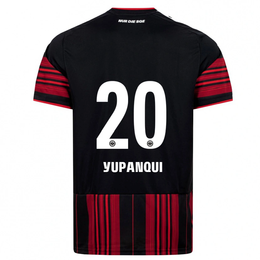 Danxen Mulher Camisola Philipp Eisele Yupanqui #20 Preto Vermelho Branco Principal 2026/27 Camisa