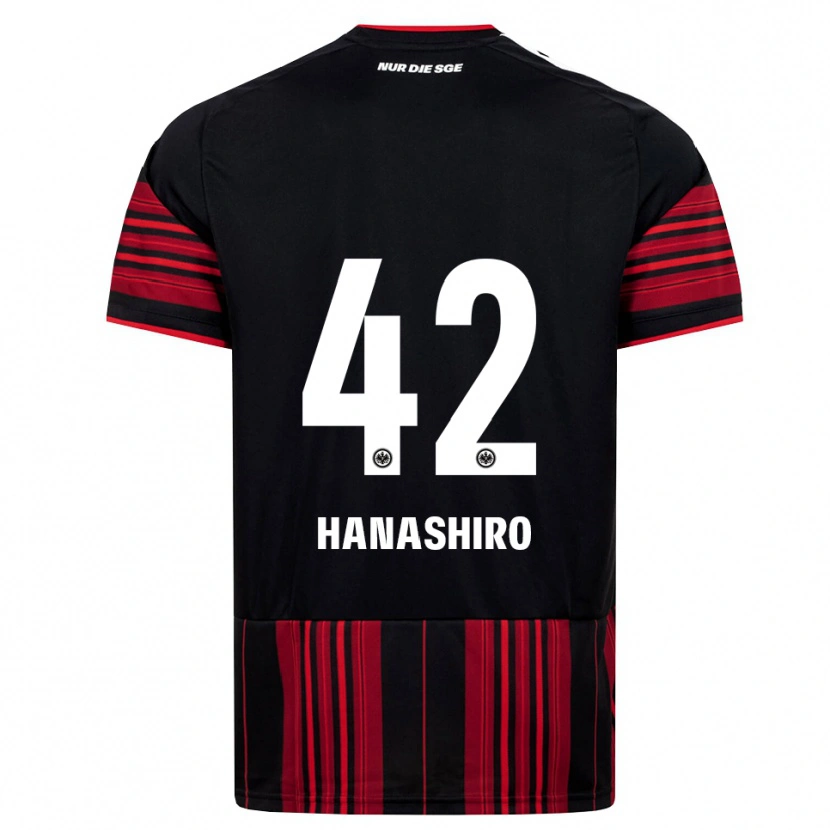 Danxen Mulher Camisola Rinto Hanashiro #42 Preto Vermelho Branco Principal 2026/27 Camisa