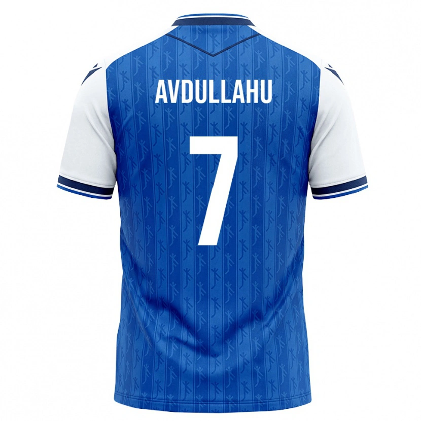 Danxen Mulher Camisola Leon Avdullahu #7 Azul Real Branco Principal 2026/27 Camisa