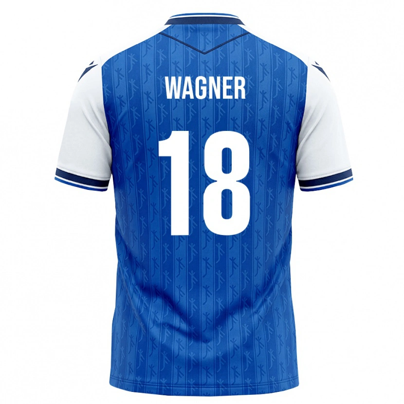 Danxen Mulher Camisola Ricardo Wagner #18 Azul Real Branco Principal 2026/27 Camisa