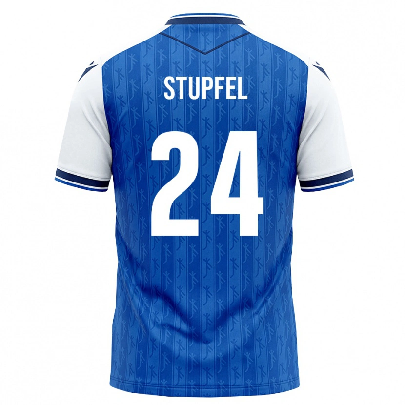 Danxen Mulher Camisola Janis Stupfel #24 Azul Real Branco Principal 2026/27 Camisa