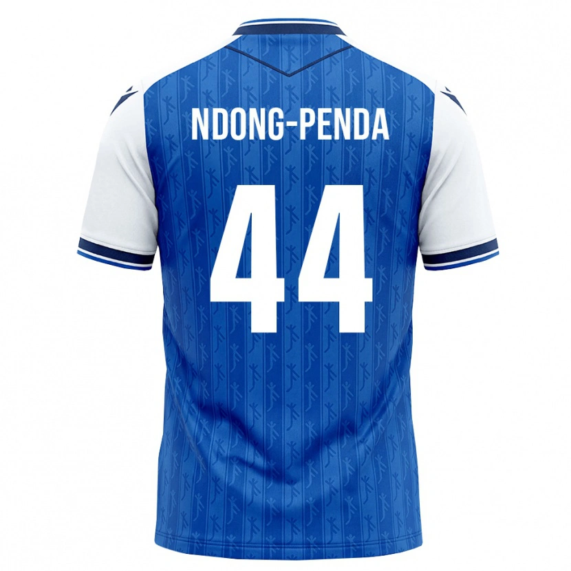 Danxen Mulher Camisola Maxime Ndong-Penda #44 Azul Real Branco Principal 2026/27 Camisa