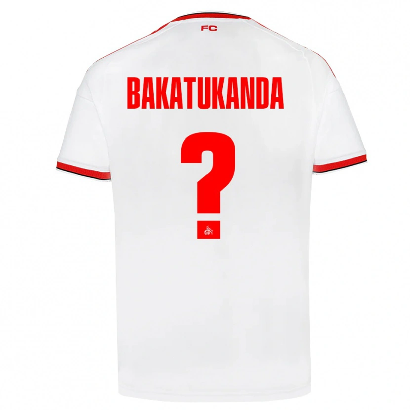 Danxen Mulher Camisola Elias Bakatukanda #0 Branco Vermelho Preto Principal 2026/27 Camisa