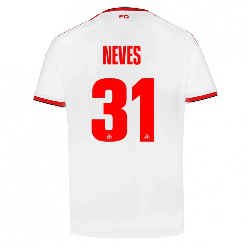 Danxen Mulher Camisola Gil Neves #31 Branco Vermelho Preto Principal 2026/27 Camisa
