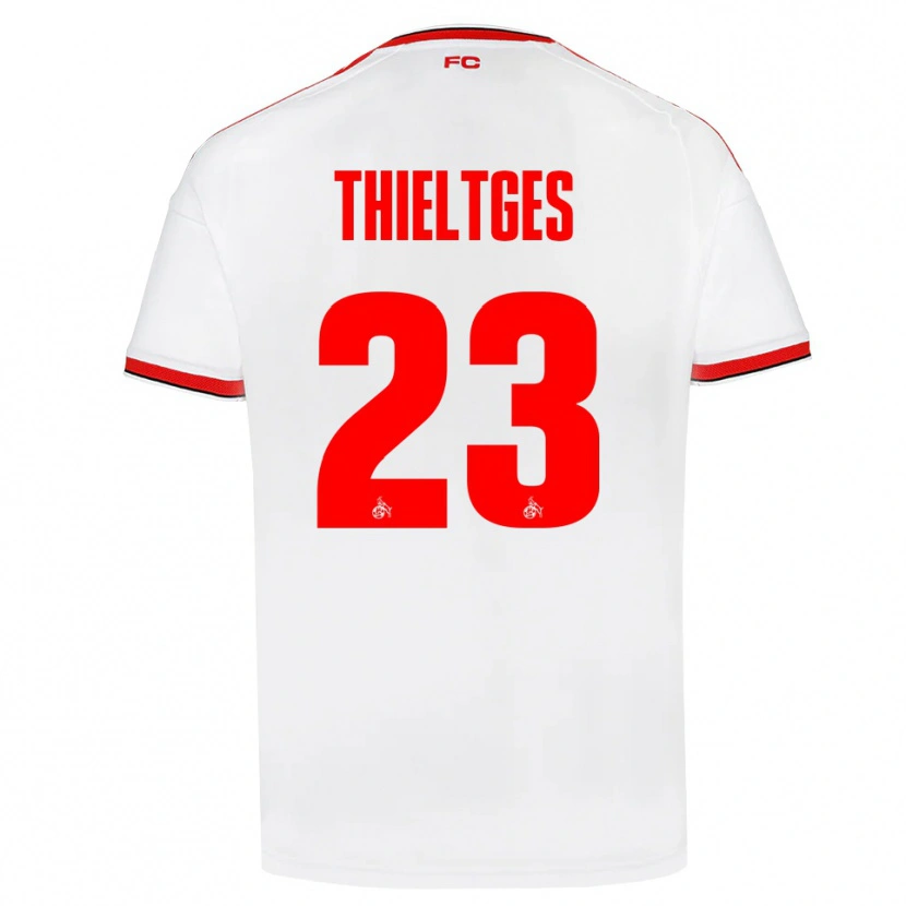 Danxen Mulher Camisola Phil Thieltges #23 Branco Vermelho Preto Principal 2026/27 Camisa