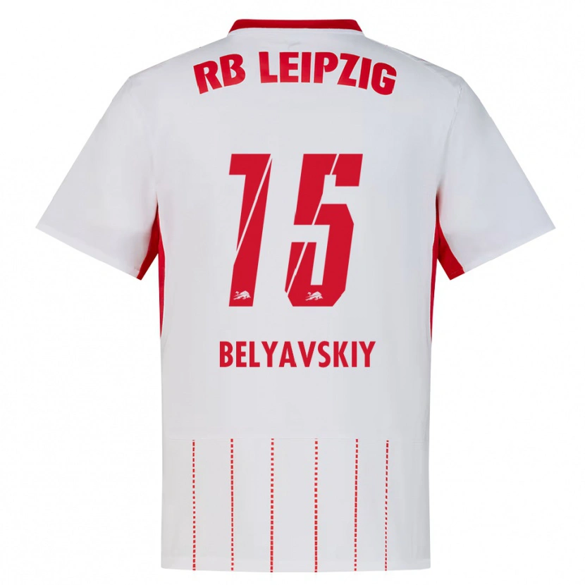 Danxen Mulher Camisola David Belyavskiy #15 Vermelho Branco Amarelo Principal 2026/27 Camisa