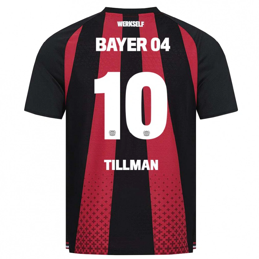 Danxen Mulher Camisola Malik Tillman #10 Preto Branco Vermelho Principal 2026/27 Camisa