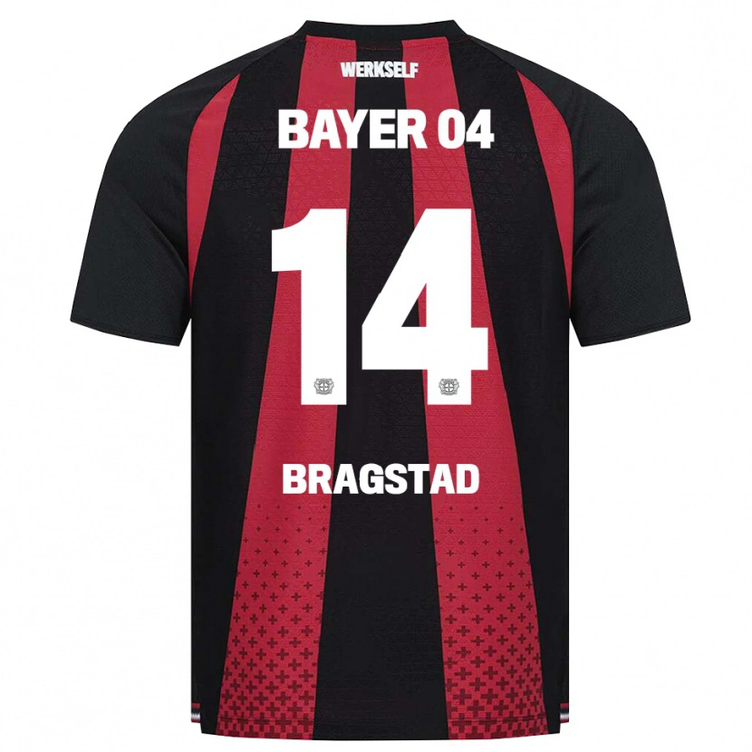 Danxen Mulher Camisola Emilie Bragstad #14 Preto Branco Vermelho Principal 2026/27 Camisa