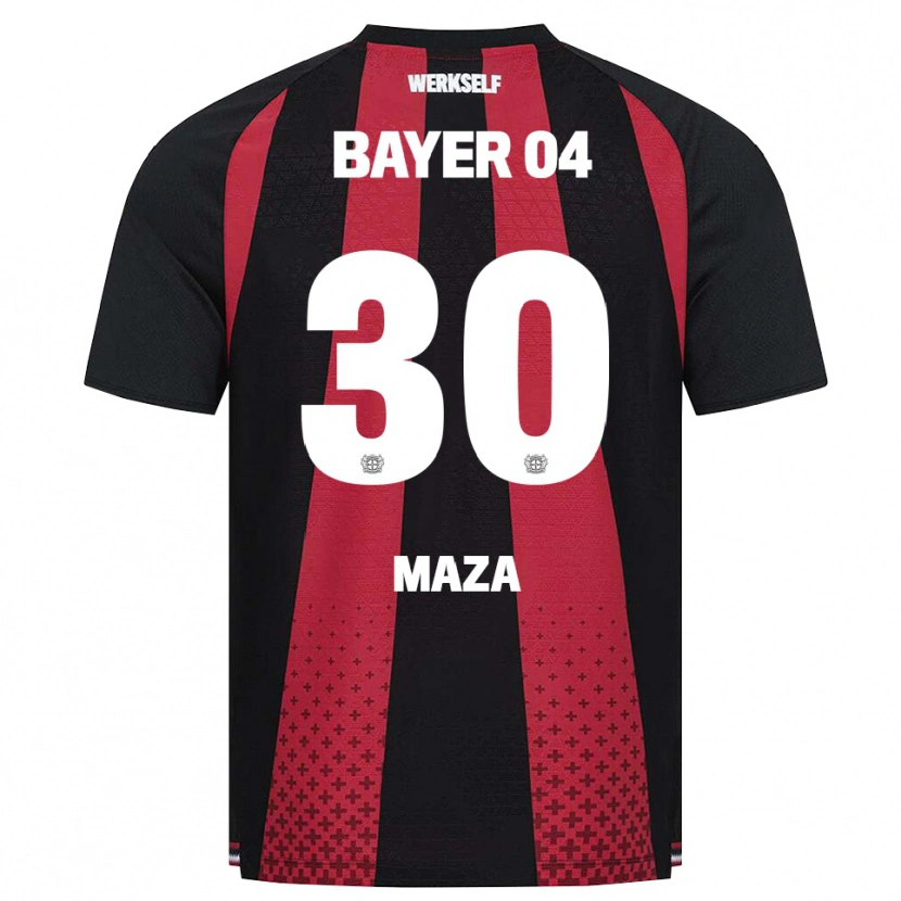 Danxen Mulher Camisola Ibrahim Maza #30 Preto Branco Vermelho Principal 2026/27 Camisa