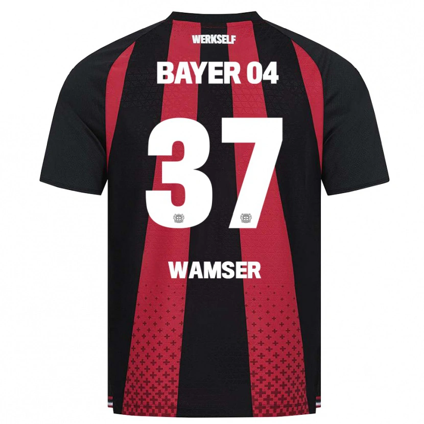 Danxen Mulher Camisola Carlotta Wamser #37 Preto Branco Vermelho Principal 2026/27 Camisa
