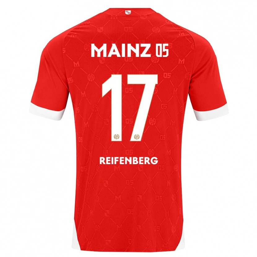 Danxen Mulher Camisola Michelle Reifenberg #17 Vermelho Branco Principal 2026/27 Camisa