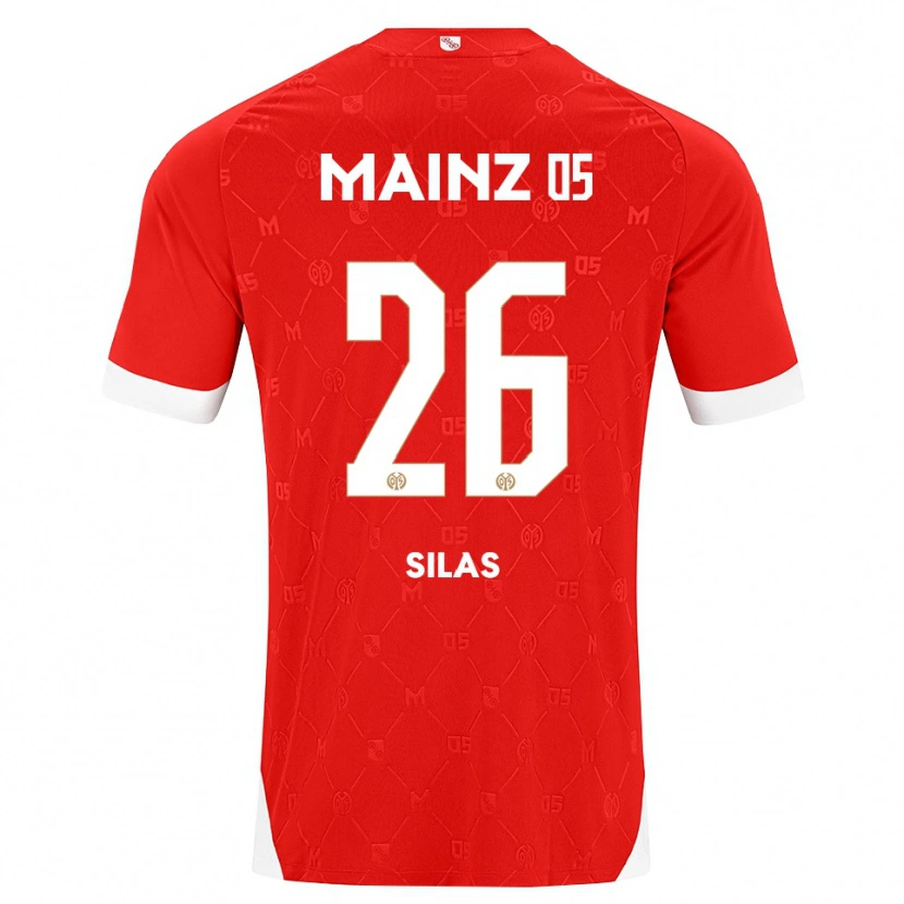 Danxen Mulher Camisola Silas Katompa Mvumpa #26 Vermelho Branco Principal 2026/27 Camisa