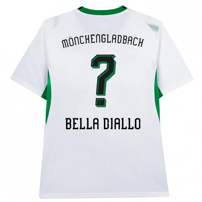 Danxen Mulher Camisola Oumar Bella Diallo #0 Branco Verde Preto Principal 2026/27 Camisa