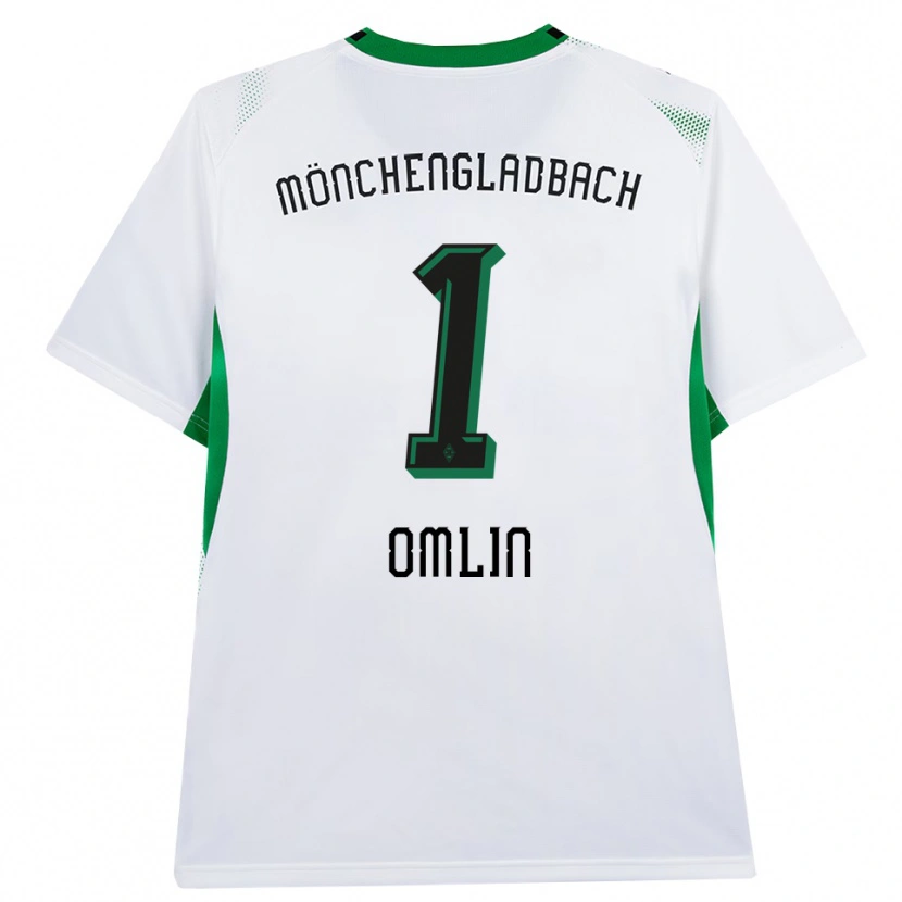 Danxen Mulher Camisola Jonas Omlin #1 Branco Verde Preto Principal 2026/27 Camisa