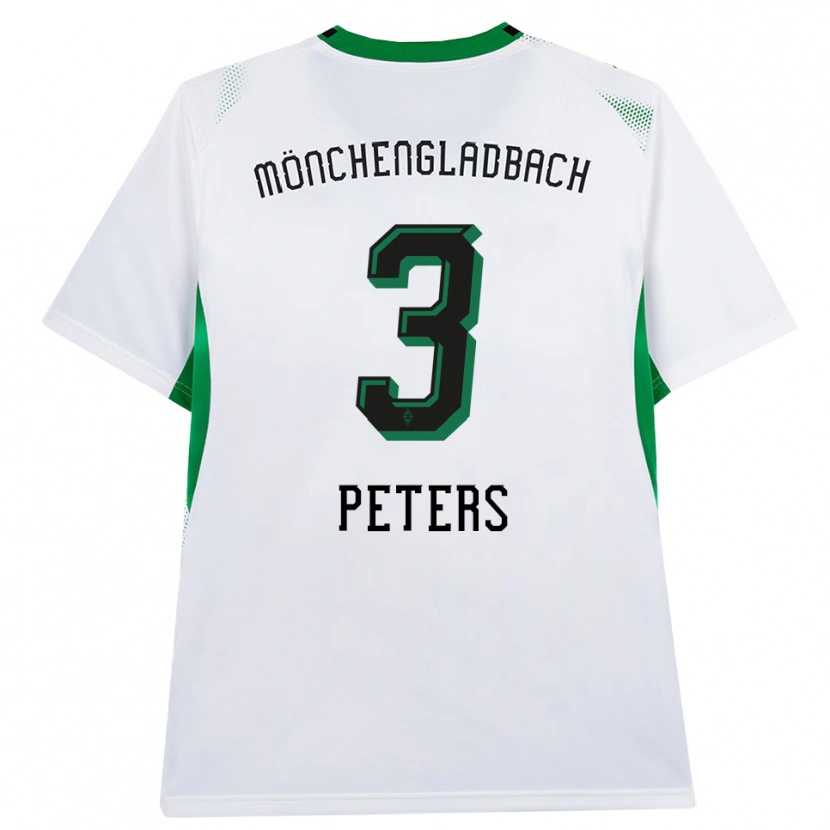 Danxen Mulher Camisola Nils Peters #3 Branco Verde Preto Principal 2026/27 Camisa