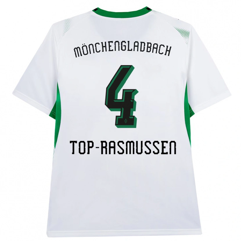 Danxen Mulher Camisola Tristan Top-Rasmussen #4 Branco Verde Preto Principal 2026/27 Camisa