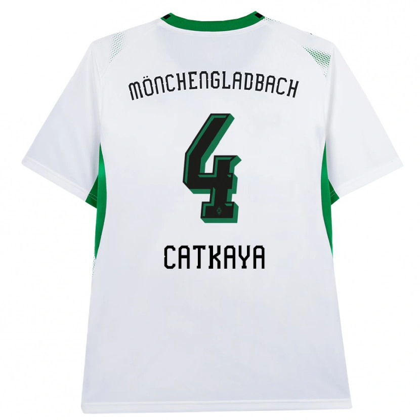 Danxen Mulher Camisola Talha Catkaya #4 Branco Verde Preto Principal 2026/27 Camisa