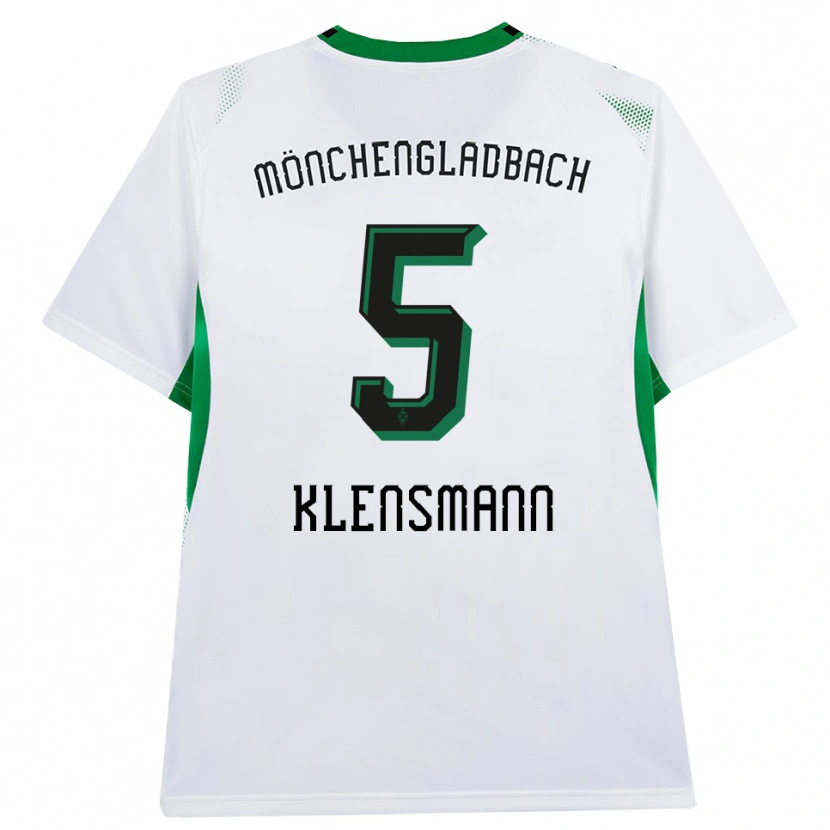Danxen Mulher Camisola Paula Klensmann #5 Branco Verde Preto Principal 2026/27 Camisa