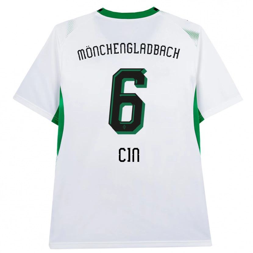 Danxen Mulher Camisola Miray Cin #6 Branco Verde Preto Principal 2026/27 Camisa