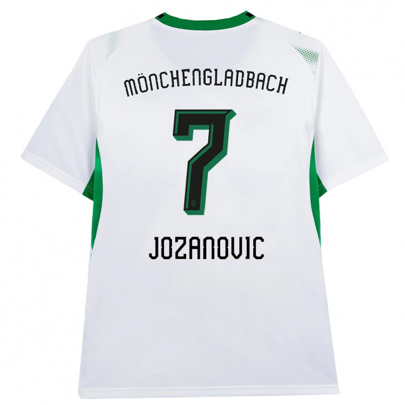 Danxen Mulher Camisola Antonio Jozanovic #7 Branco Verde Preto Principal 2026/27 Camisa