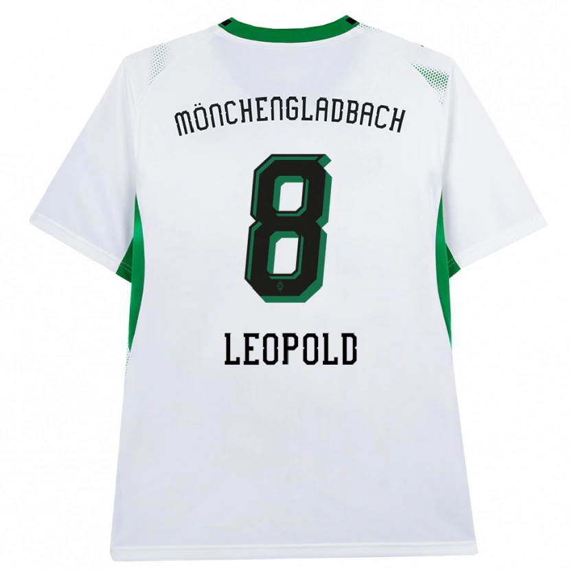 Danxen Mulher Camisola Enzo Leopold #8 Branco Verde Preto Principal 2026/27 Camisa
