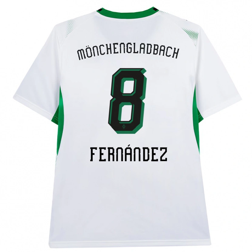 Danxen Mulher Camisola Oriol Fernandez Berenguer #8 Branco Verde Preto Principal 2026/27 Camisa