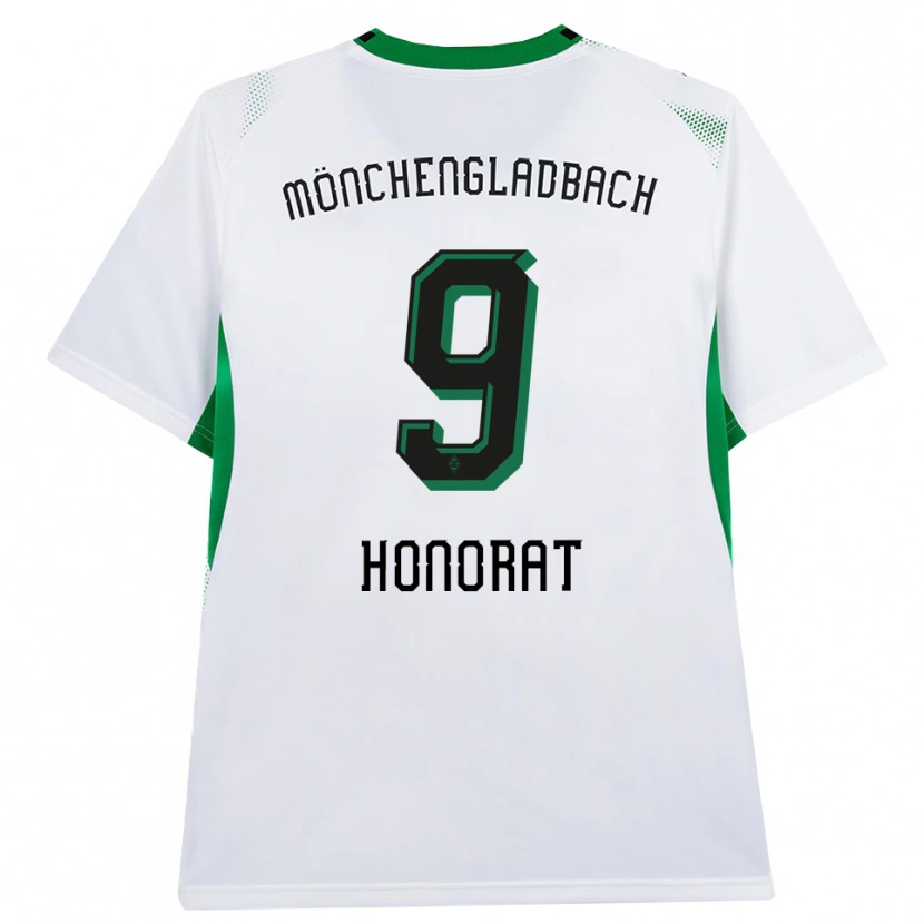 Danxen Mulher Camisola Franck Honorat #9 Branco Verde Preto Principal 2026/27 Camisa