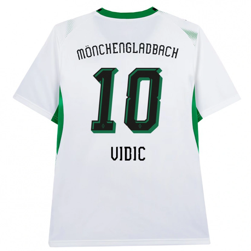 Danxen Mulher Camisola Nico Vidic #10 Branco Verde Preto Principal 2026/27 Camisa