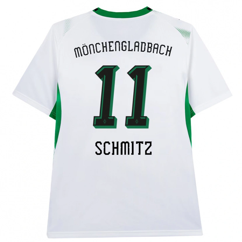 Danxen Mulher Camisola Louisa Schmitz #11 Branco Verde Preto Principal 2026/27 Camisa