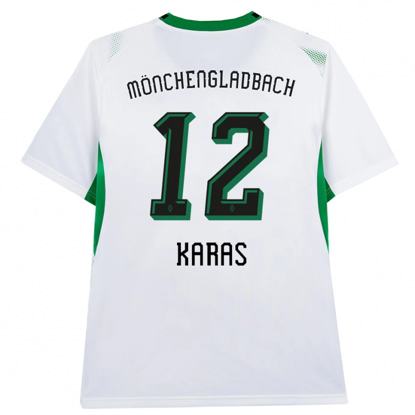 Danxen Mulher Camisola Rafael Karas #12 Branco Verde Preto Principal 2026/27 Camisa