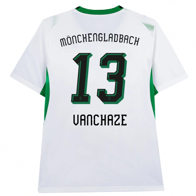 Danxen Mulher Camisola Charly Vanchaze #13 Branco Verde Preto Principal 2026/27 Camisa