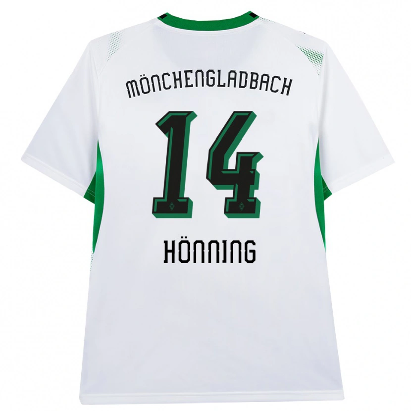 Danxen Mulher Camisola Louis Hönning #14 Branco Verde Preto Principal 2026/27 Camisa