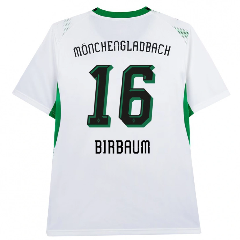 Danxen Mulher Camisola Anne Birbaum #16 Branco Verde Preto Principal 2026/27 Camisa