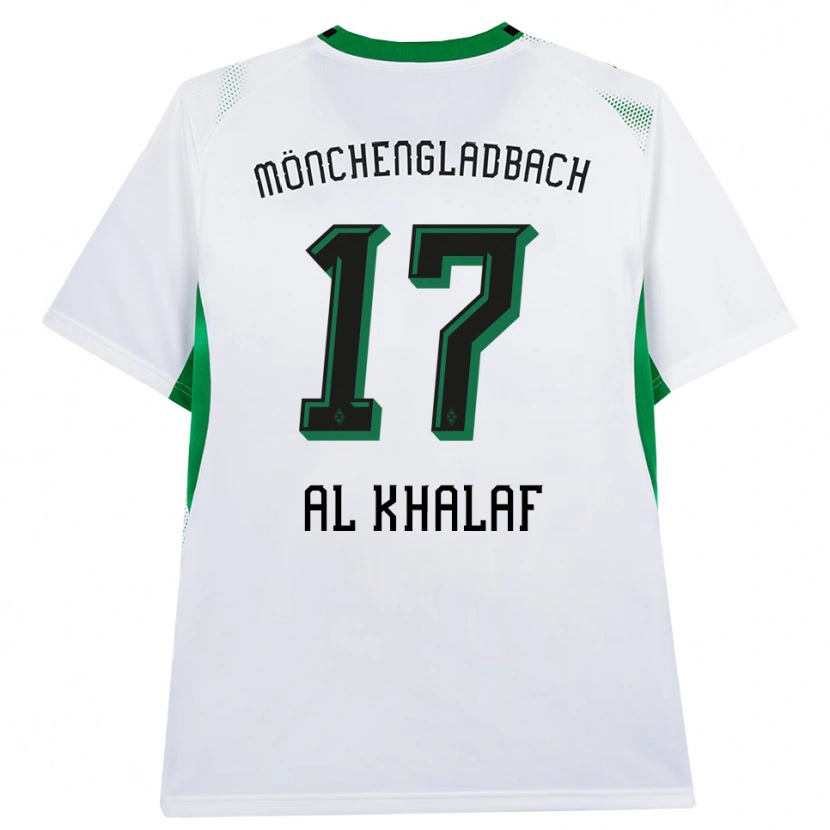 Danxen Mulher Camisola Abdul Al-Khalaf #17 Branco Verde Preto Principal 2026/27 Camisa