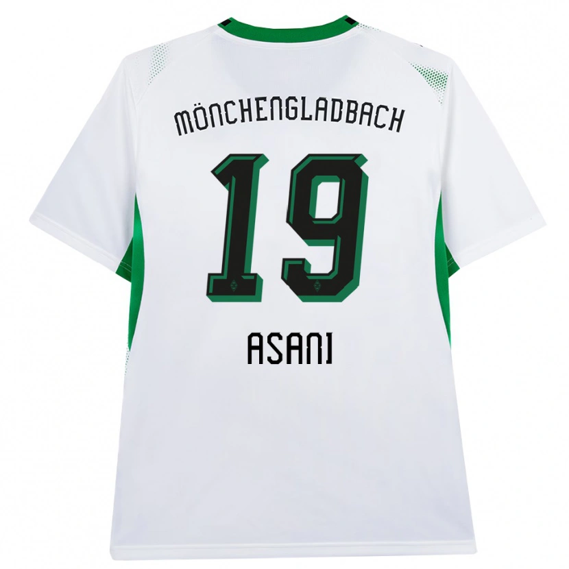 Danxen Mulher Camisola Aldrin Asani #19 Branco Verde Preto Principal 2026/27 Camisa