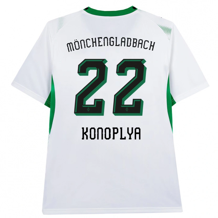 Danxen Mulher Camisola Yukhym Konoplya #22 Branco Verde Preto Principal 2026/27 Camisa