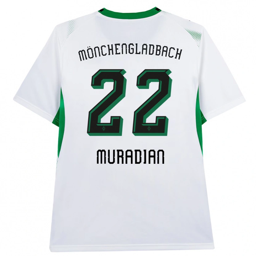 Danxen Mulher Camisola Artem Muradyan #22 Branco Verde Preto Principal 2026/27 Camisa