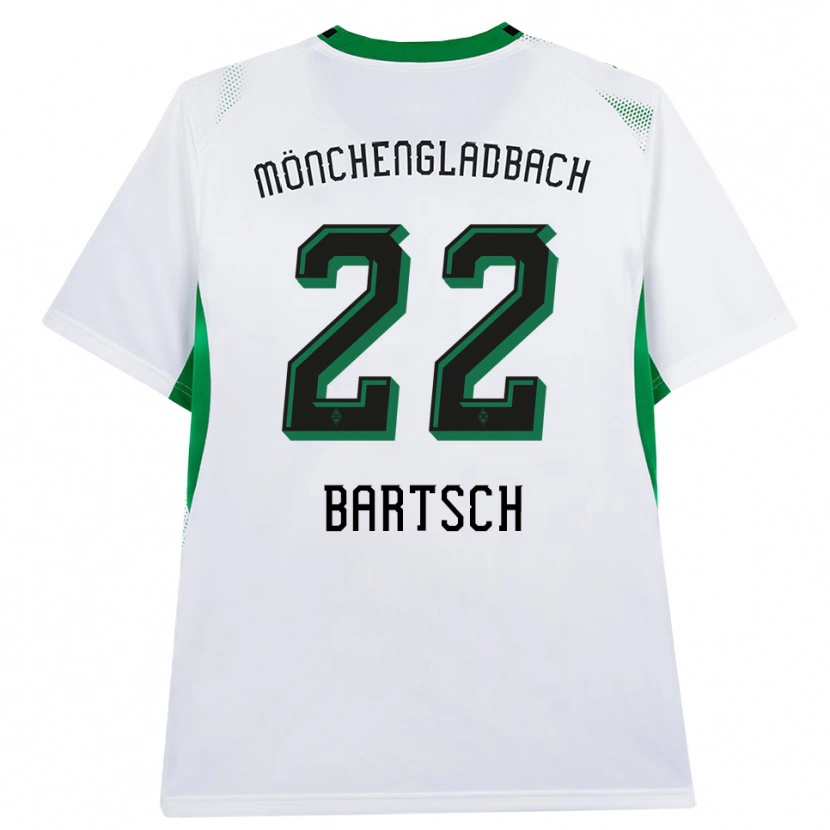 Danxen Mulher Camisola Kristina Bartsch #22 Branco Verde Preto Principal 2026/27 Camisa
