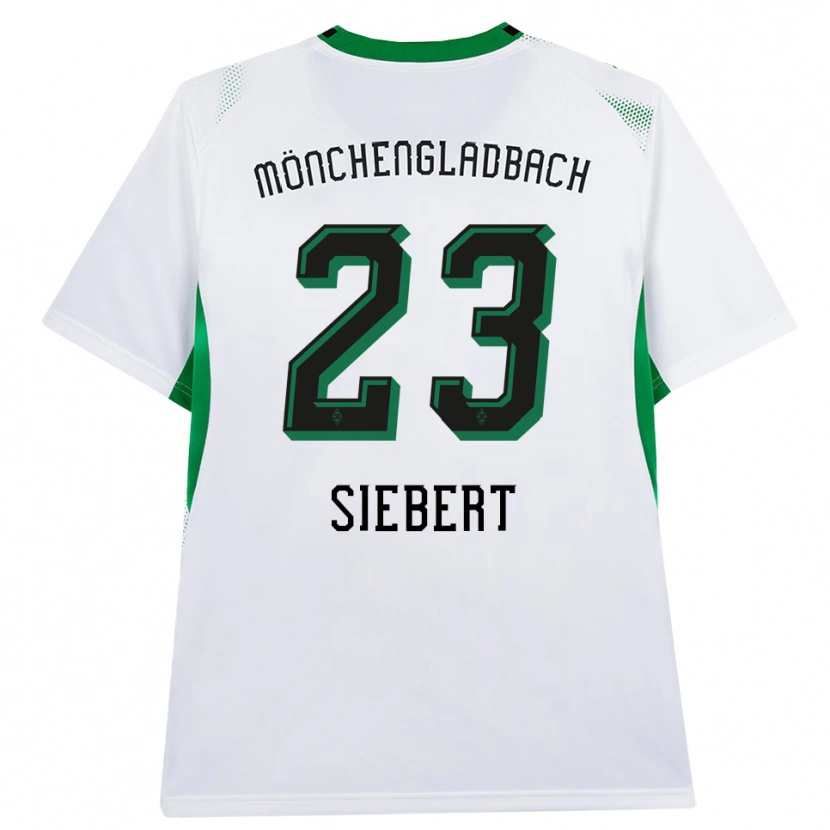 Danxen Mulher Camisola Marlon Siebert #23 Branco Verde Preto Principal 2026/27 Camisa