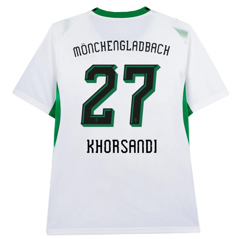 Danxen Mulher Camisola Radin Khorsandi #27 Branco Verde Preto Principal 2026/27 Camisa