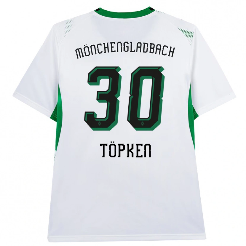 Danxen Mulher Camisola Thilo Töpken #30 Branco Verde Preto Principal 2026/27 Camisa