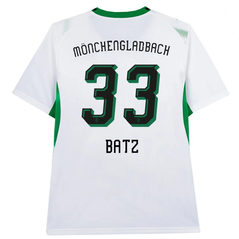 Danxen Mulher Camisola Daniel Batz #33 Branco Verde Preto Principal 2026/27 Camisa