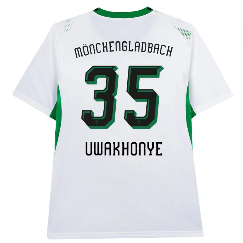 Danxen Mulher Camisola Josiah Uwakhonye #35 Branco Verde Preto Principal 2026/27 Camisa