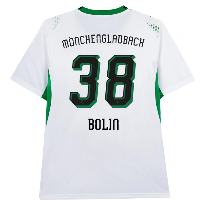 Danxen Mulher Camisola Hugo Bolin #38 Branco Verde Preto Principal 2026/27 Camisa