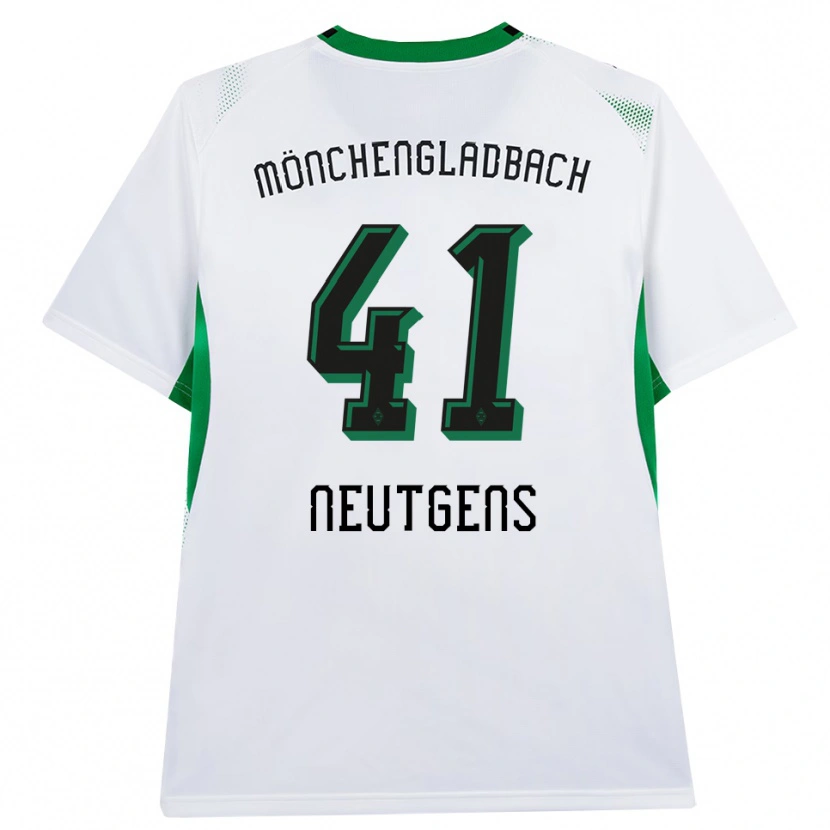 Danxen Mulher Camisola Maximilian Neutgens #41 Branco Verde Preto Principal 2026/27 Camisa