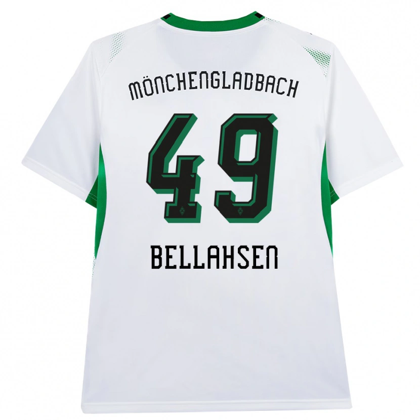 Danxen Mulher Camisola Joseph Bellahsen #49 Branco Verde Preto Principal 2026/27 Camisa