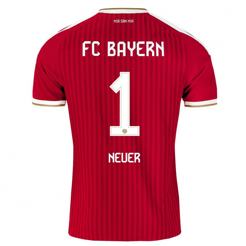 Danxen Mulher Camisola Manuel Neuer #1 Vermelho Branco Azul Principal 2026/27 Camisa