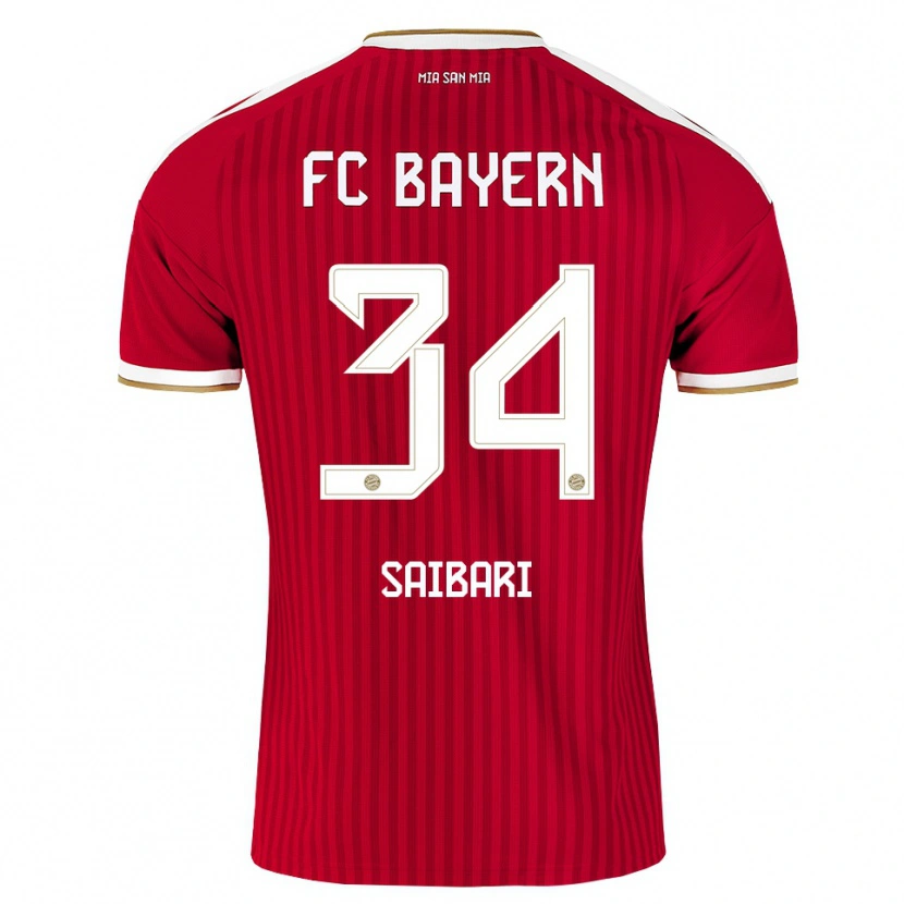 Danxen Mulher Camisola Ismael Saibari #34 Vermelho Branco Azul Principal 2026/27 Camisa